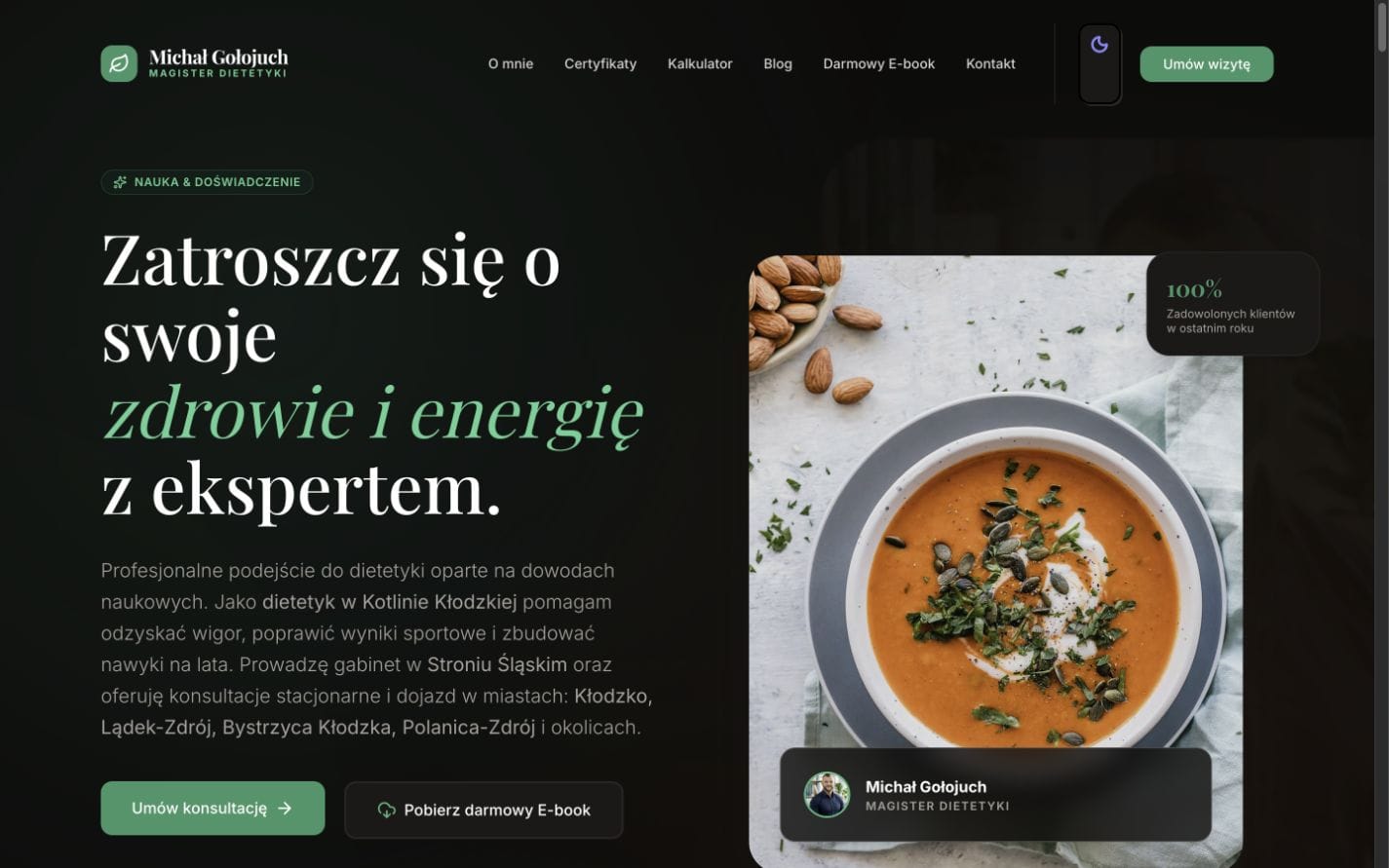 Strona internetowa Michał Gołojuch